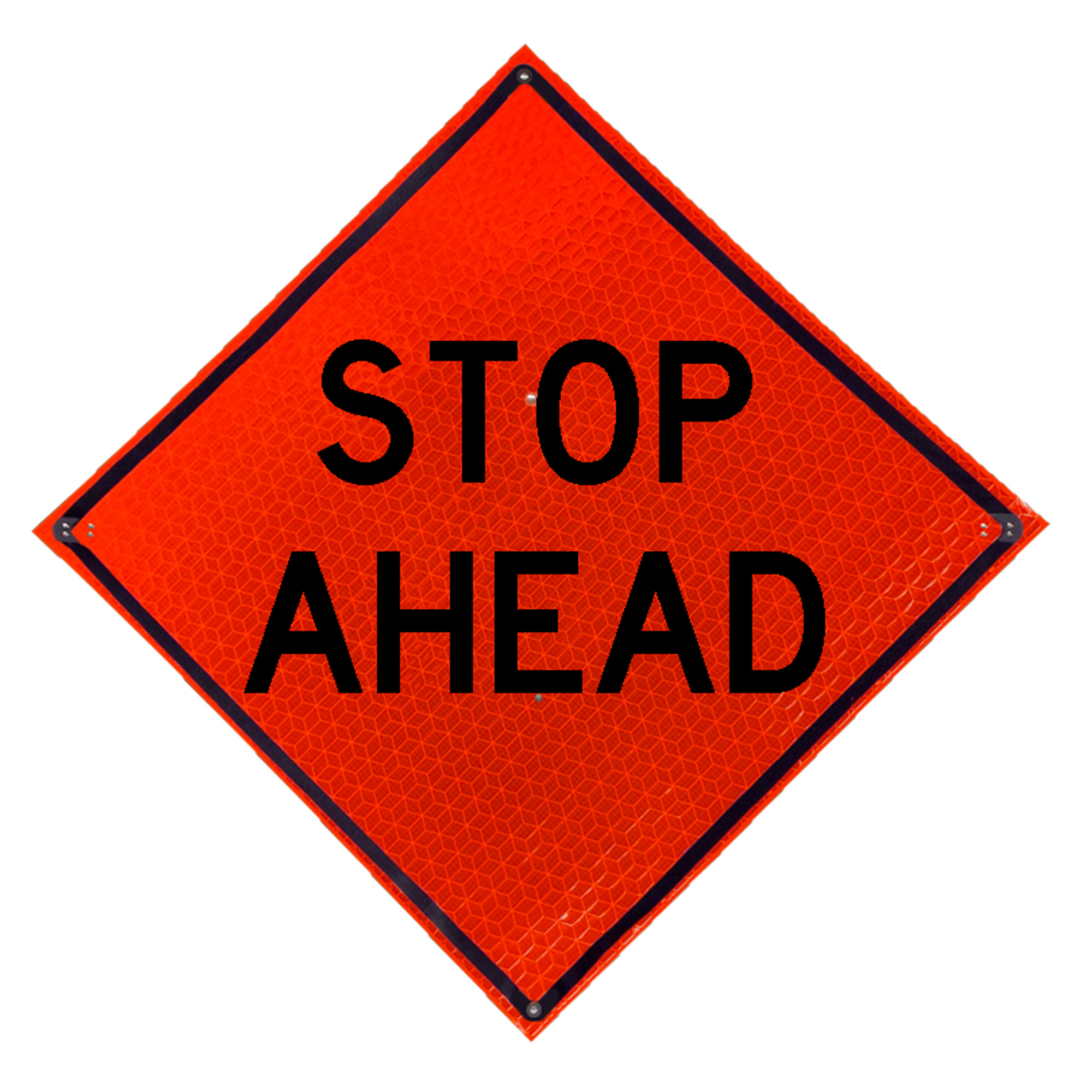 Eastern Metal, Marathon Roll-up Sign, Height 48 in, Width 48 in, Model# C-48-MARO-4LEX-SA(TEXT)